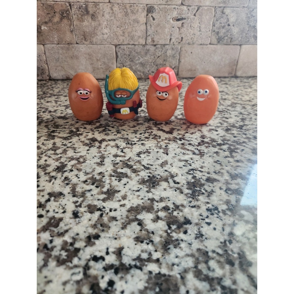 Vintage McDonald's McNugget Buddies Figure Lot Of 4 PVC Toys